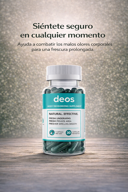 DEOS Body Deodorizing Supplement – Frescura Desde el Interior